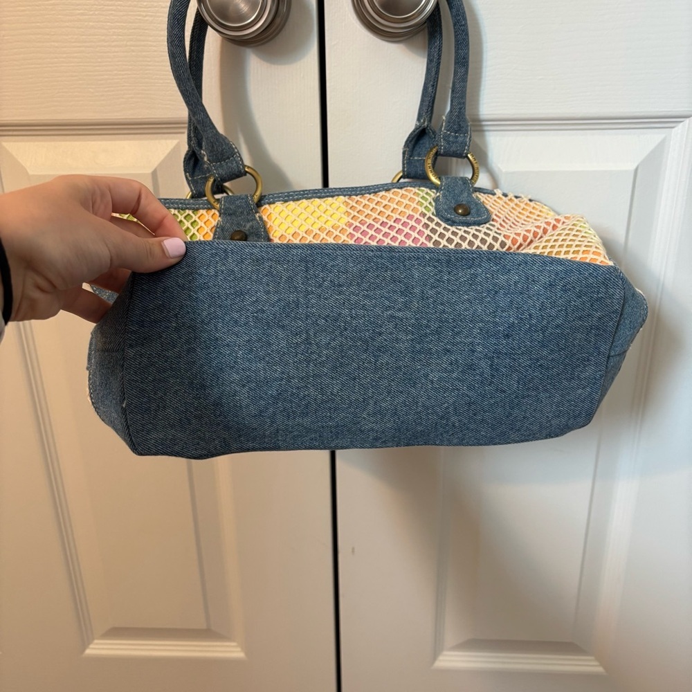 Vintage Tommy Hilfiger Multicolor Rainbow Fishnet Tote Shoulder Bag Purse PRIDE - Picture 11 of 11